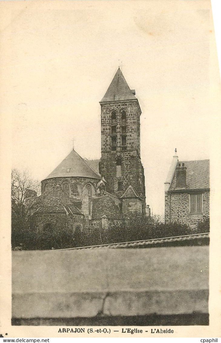 CPA Arpajon S et O L'Eglise L'Abside