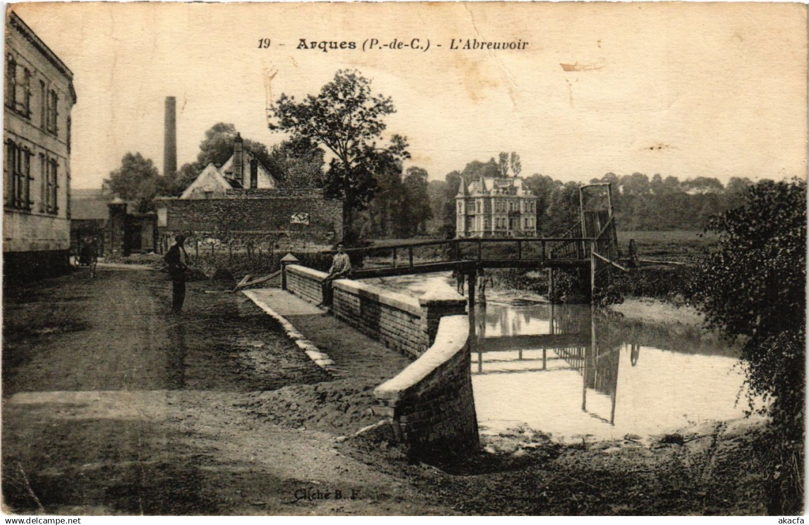 CPA ARQUES L'Abreuvoir (414284)