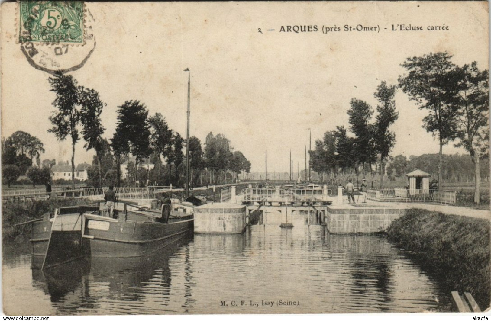 CPA ARQUES - L'Ecluse carree (129881)