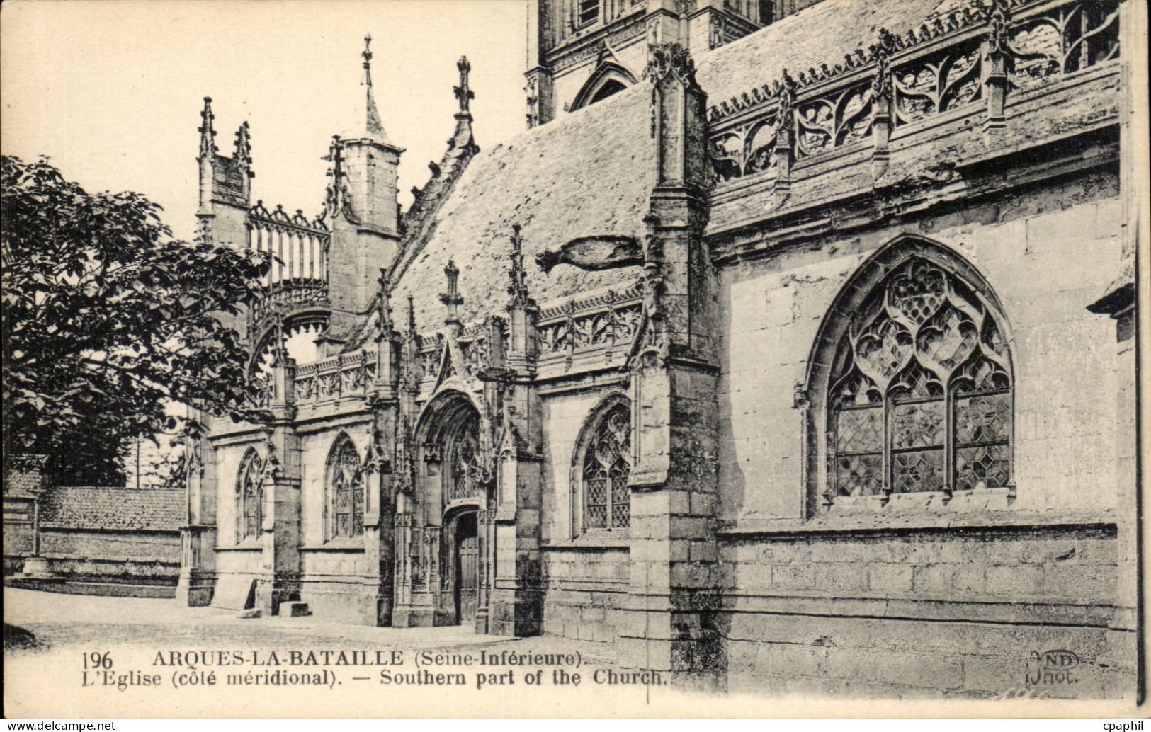 CPA Arques la Bataille L'eglise