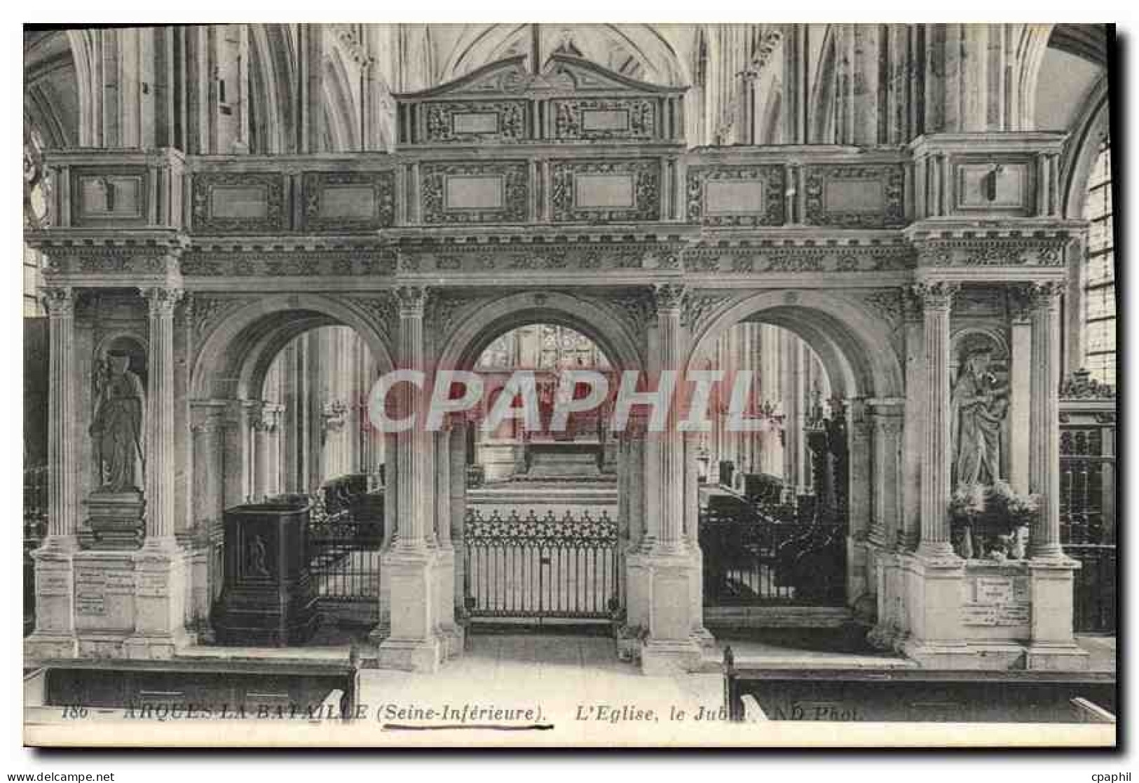 CPA Arques la Bataille Seine Inferieure L'Eglise