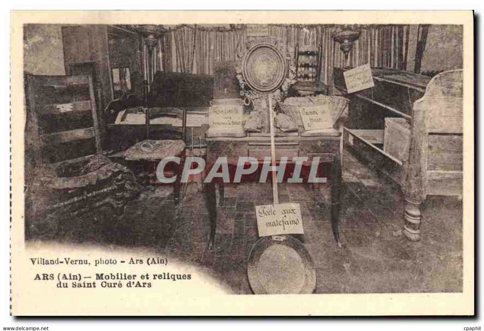 CPA Ars Ain Mobilier et reliques du Saint Cure d'Ars