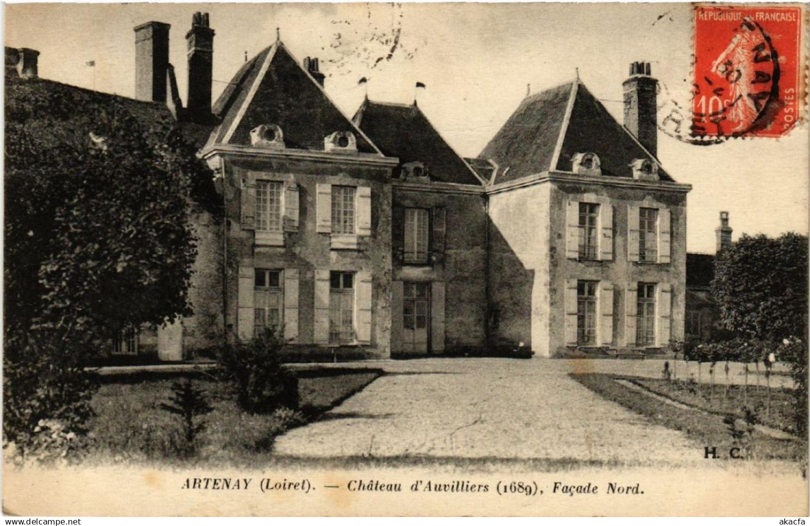 CPA ARTENAY Chateau d'Auvilliers Facade Nord (607402)