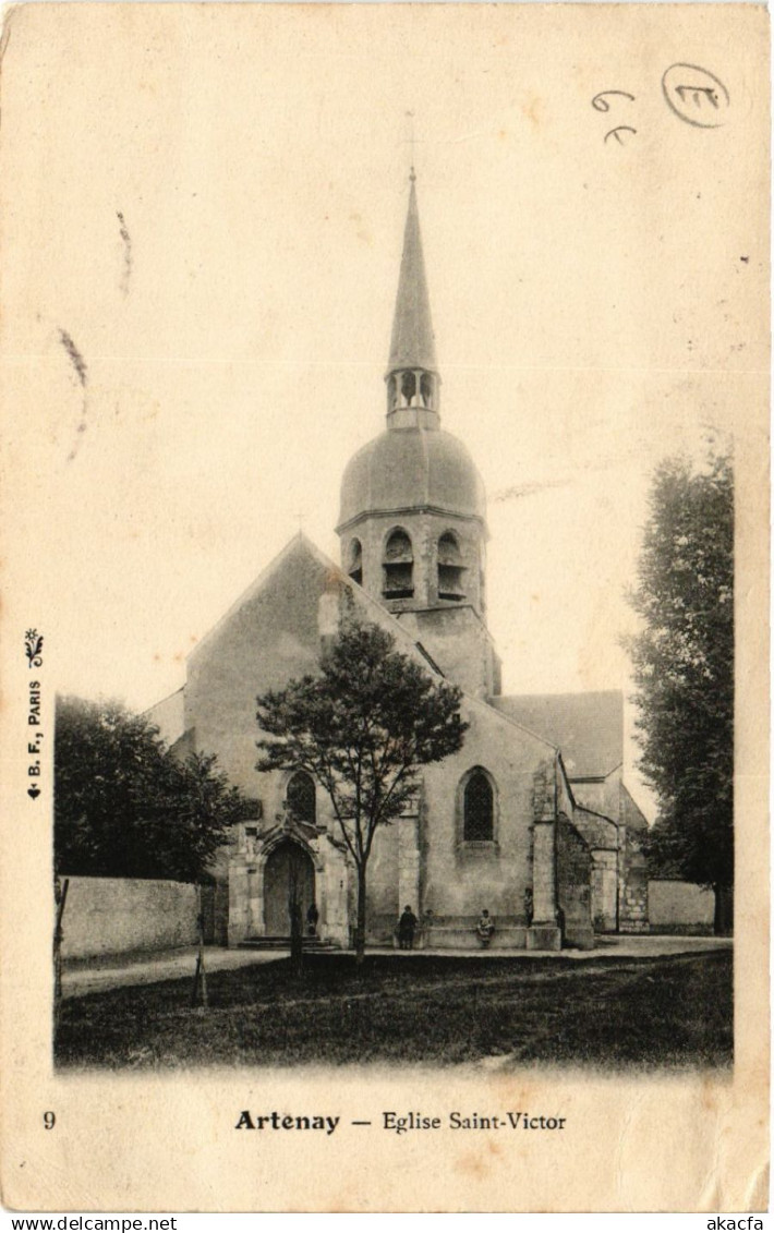 CPA ARTENAY - Église St-Victor (632336)