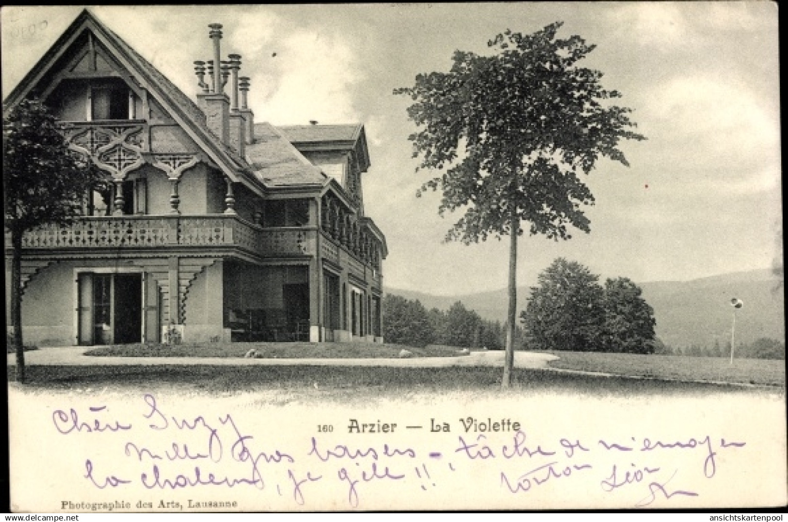 CPA Arzier Le Muids Kanton Waadt, La Violette