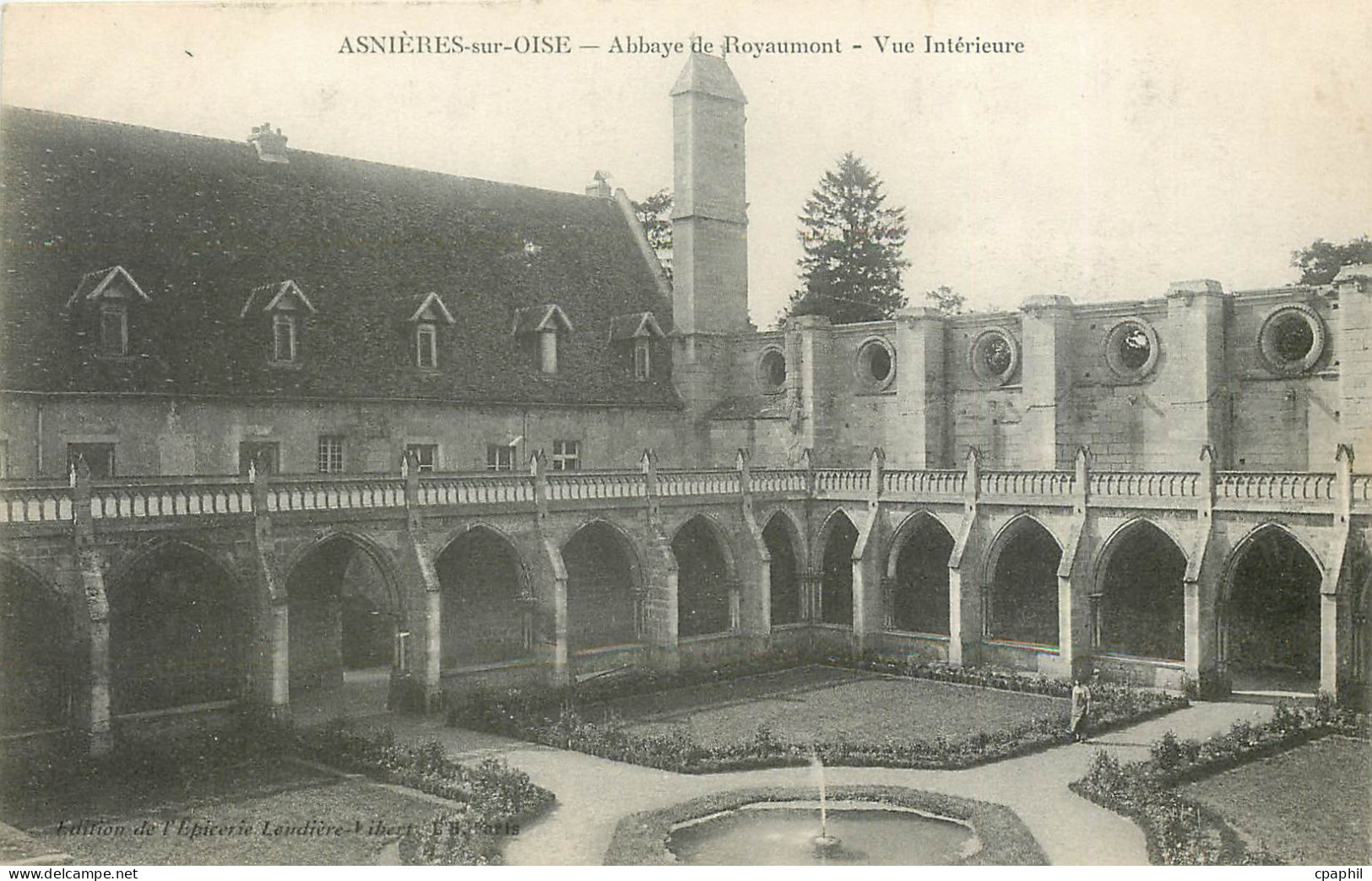 CPA Asnieres sur Oise Abbaye de Royaumont vue Interieure