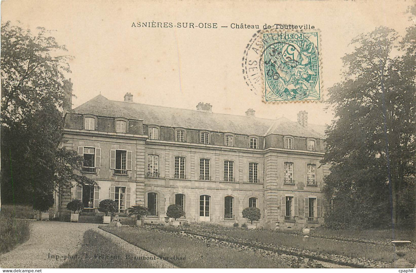 CPA Asnieres sur Oise Chateau de toutteville