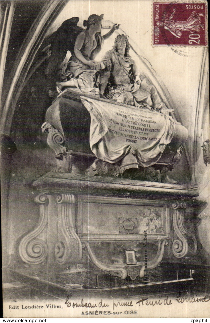 CPA Asnieres sur Oise Tombeau du prince Henri de Lorraine