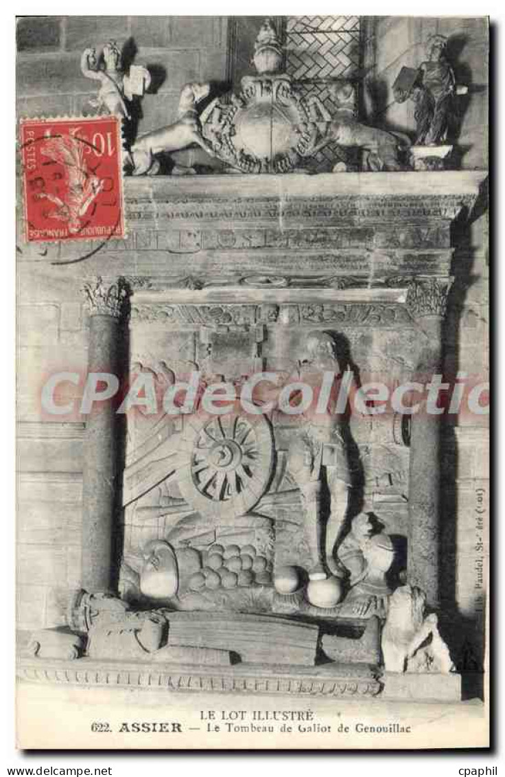 CPA Assier Tombeau De Galiot De Genouillac