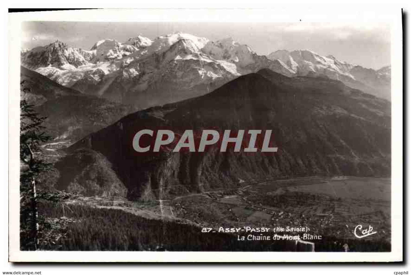 CPA Assy Passy Hte Savoie la Chaine du Mont Blanc