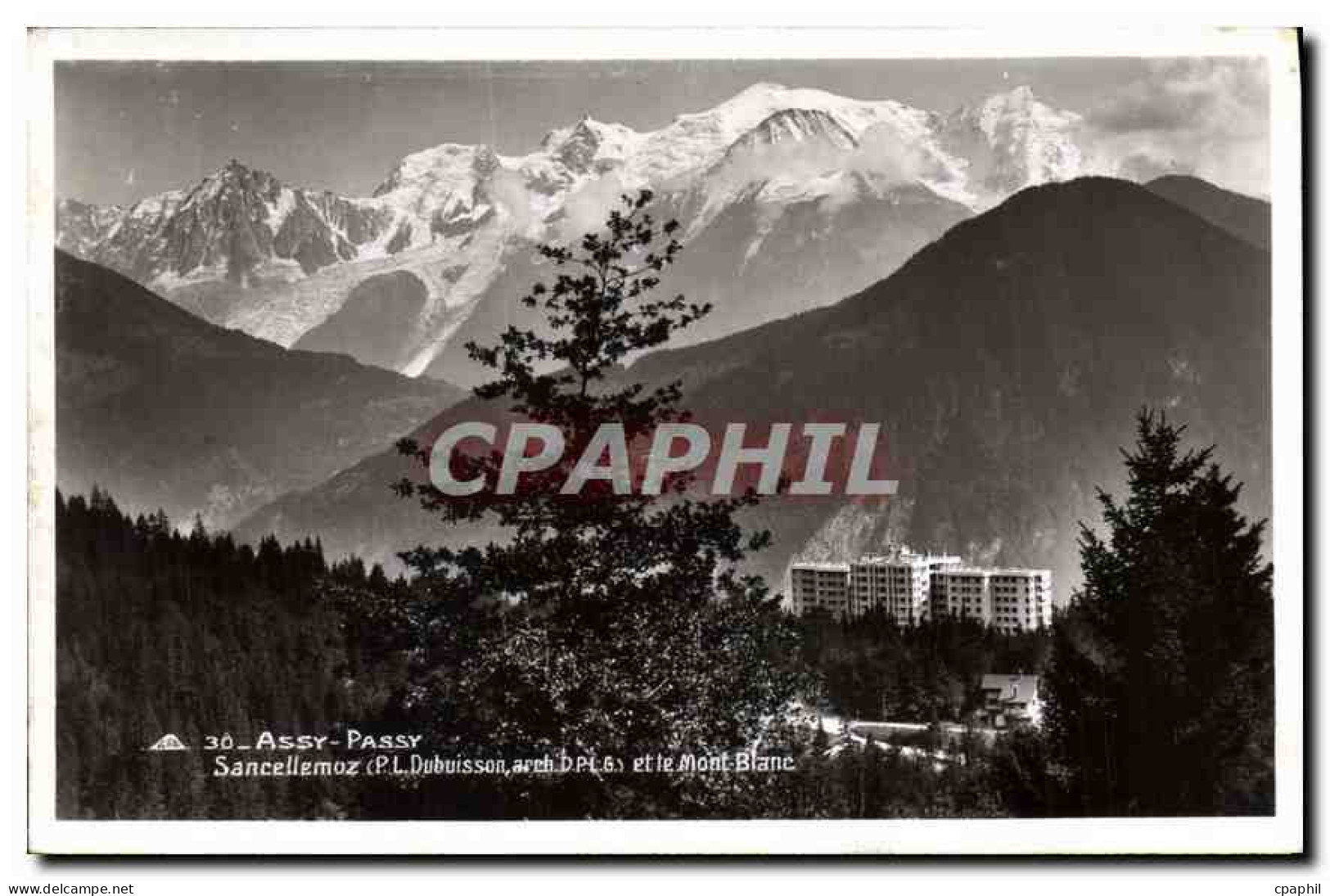 CPA Assy Passy Sancellemoz et le Mont Blanc