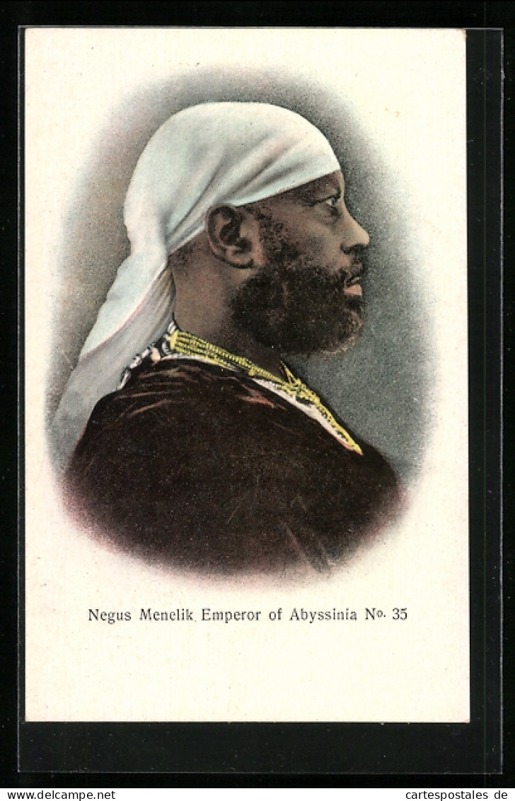 CPA Äthiopien, Negus Menelik, Kaiser von Äthiopien