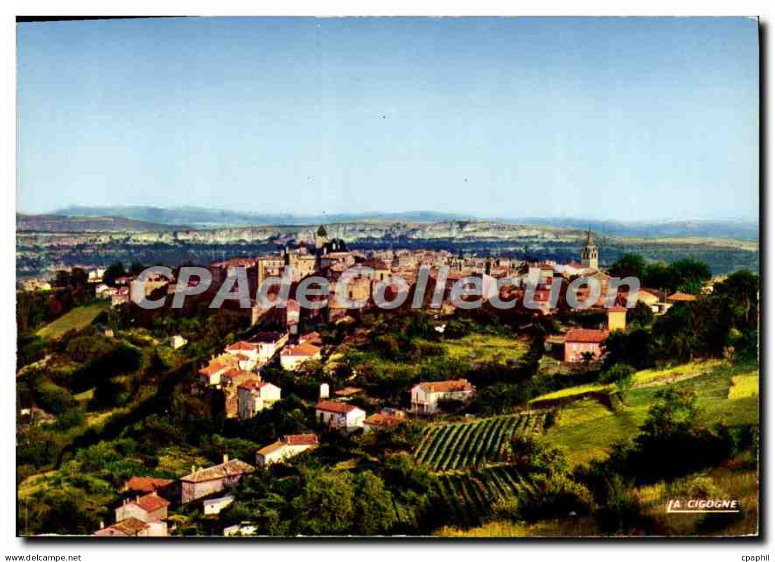 CPA Aubenas Ardeche Vue generale prise du chemin des fontaines