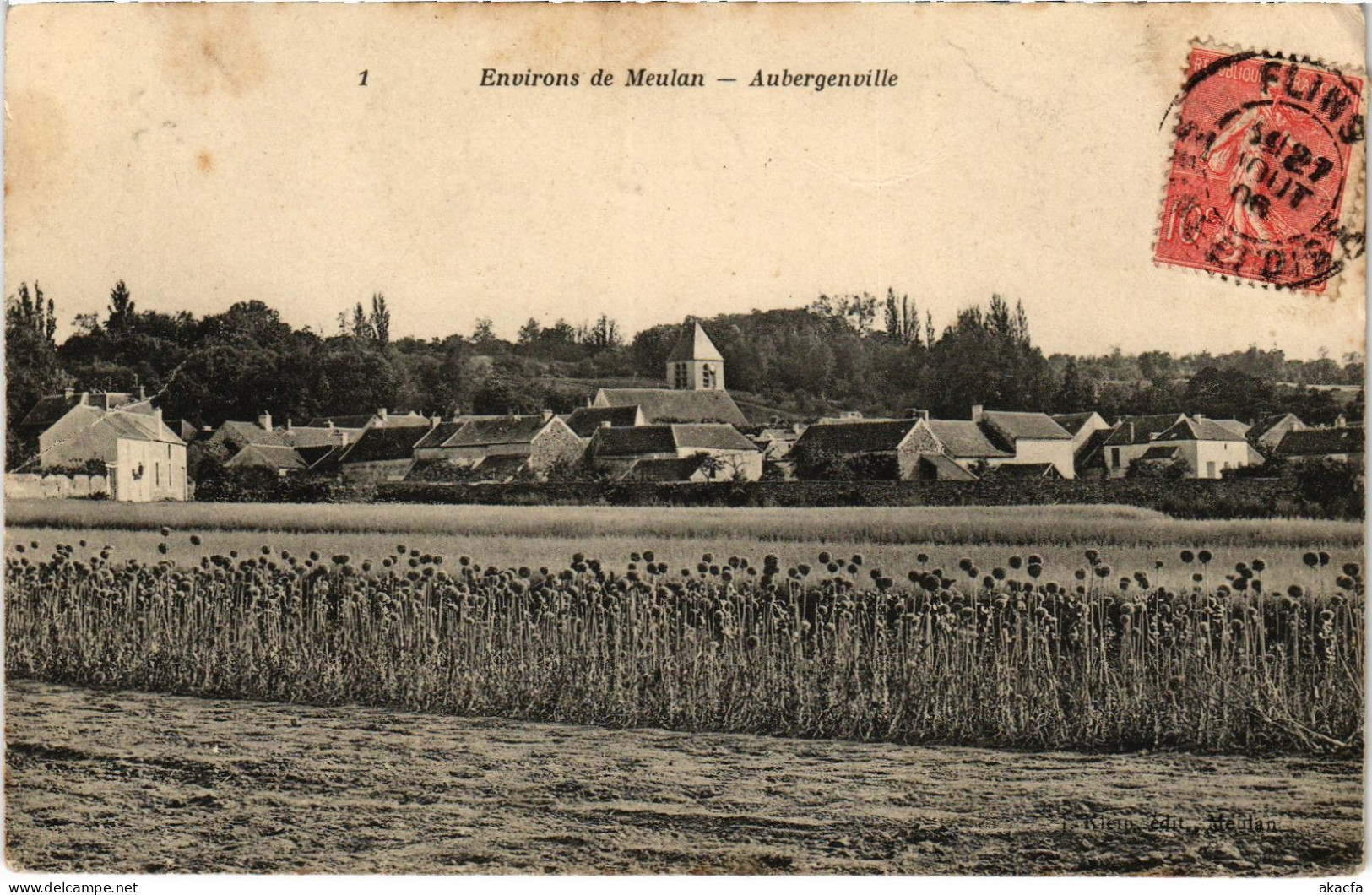 CPA Aubergenville Vue Generale FRANCE (1378339)