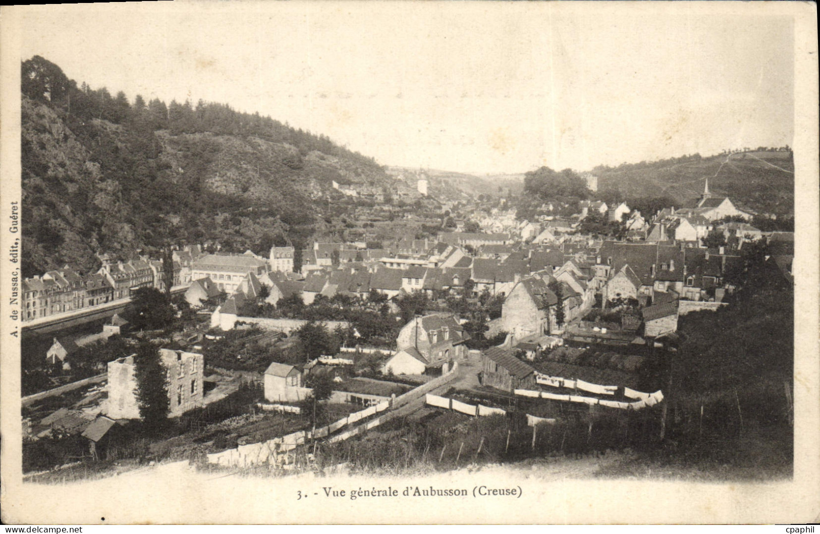 CPA AUBUSSON vue générale