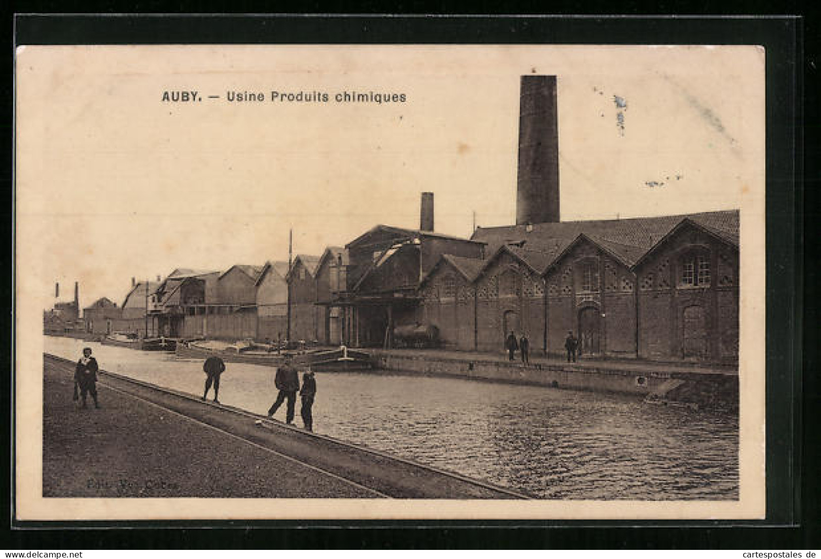 CPA Auby, Usine Produits chimiques