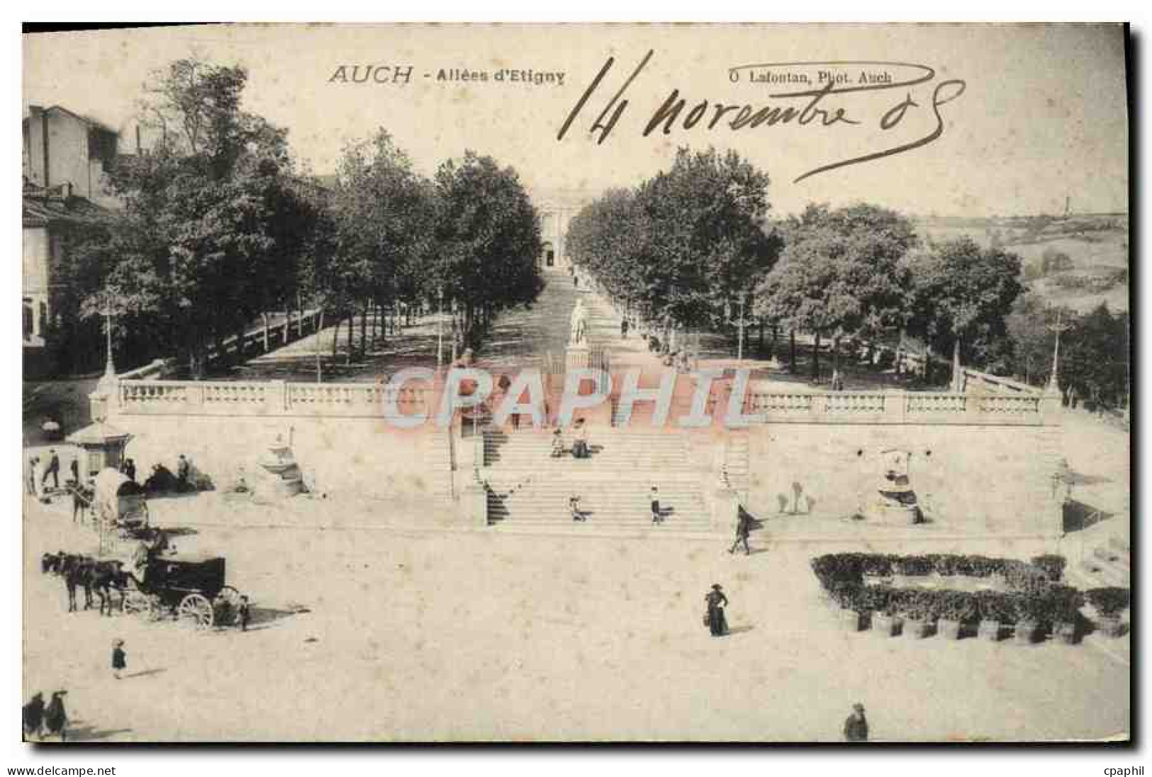 CPA Auch Allees D'Etigny