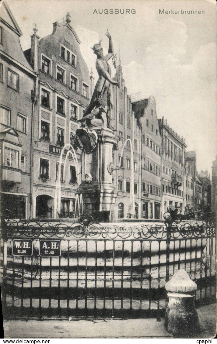CPA Augsburg Merkurbrunnen