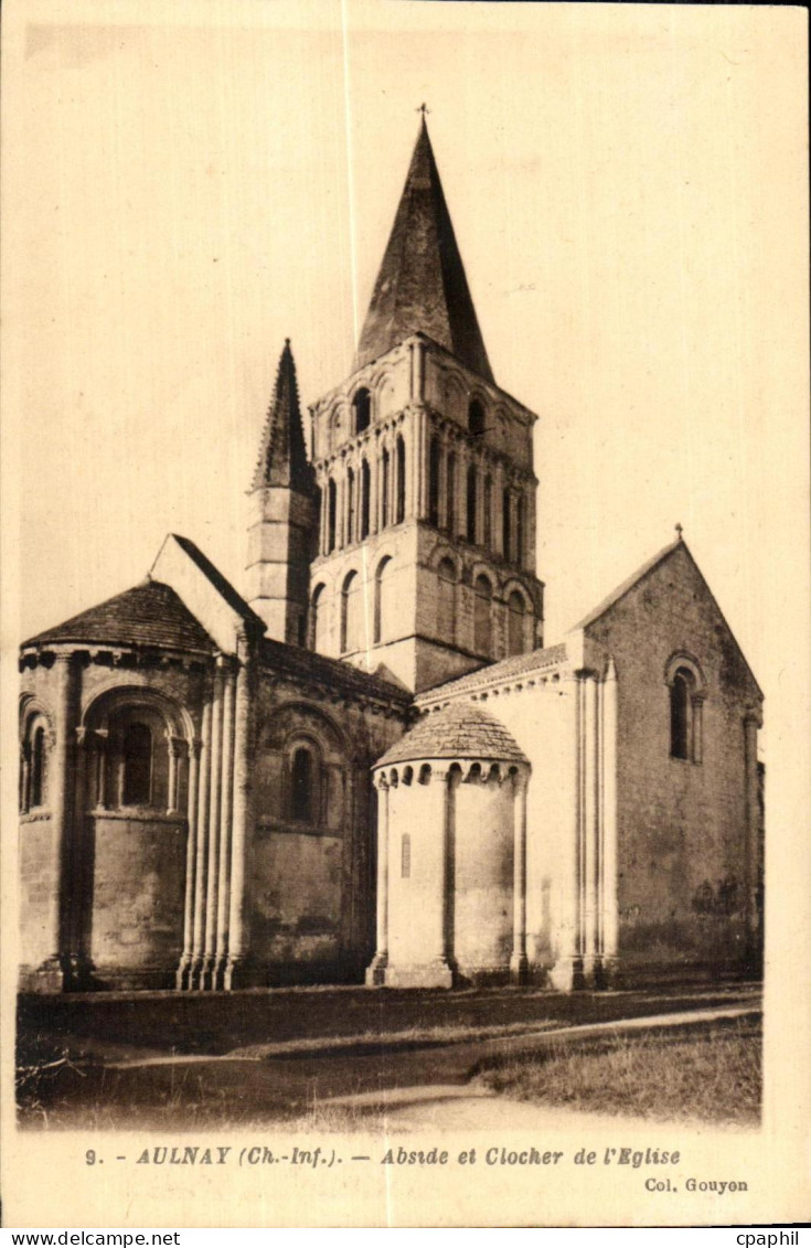 CPA Aulnay Abside et Clocher de l Eglise
