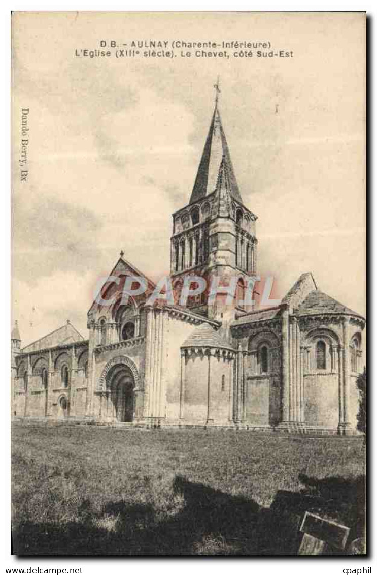 CPA Aulnay L'Eglise Le Chevet Cote Sud Est