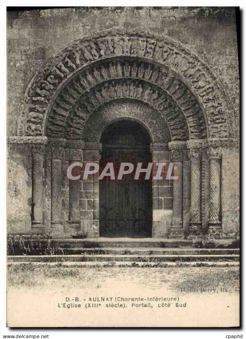 CPA Aulnay L'Eglise Le portail Cote Sud