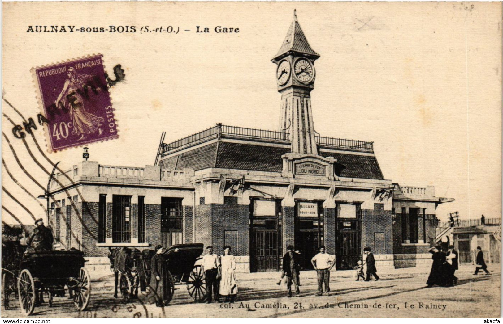 CPA AULNAY-sous-BOIS - La Gare (740415)
