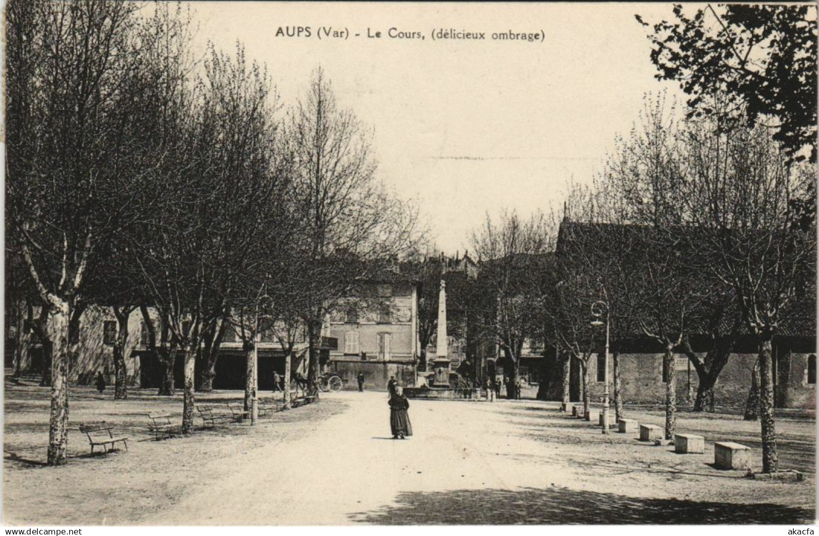 CPA AUPS Le Cours - Delicieux Ombrage (1111401)