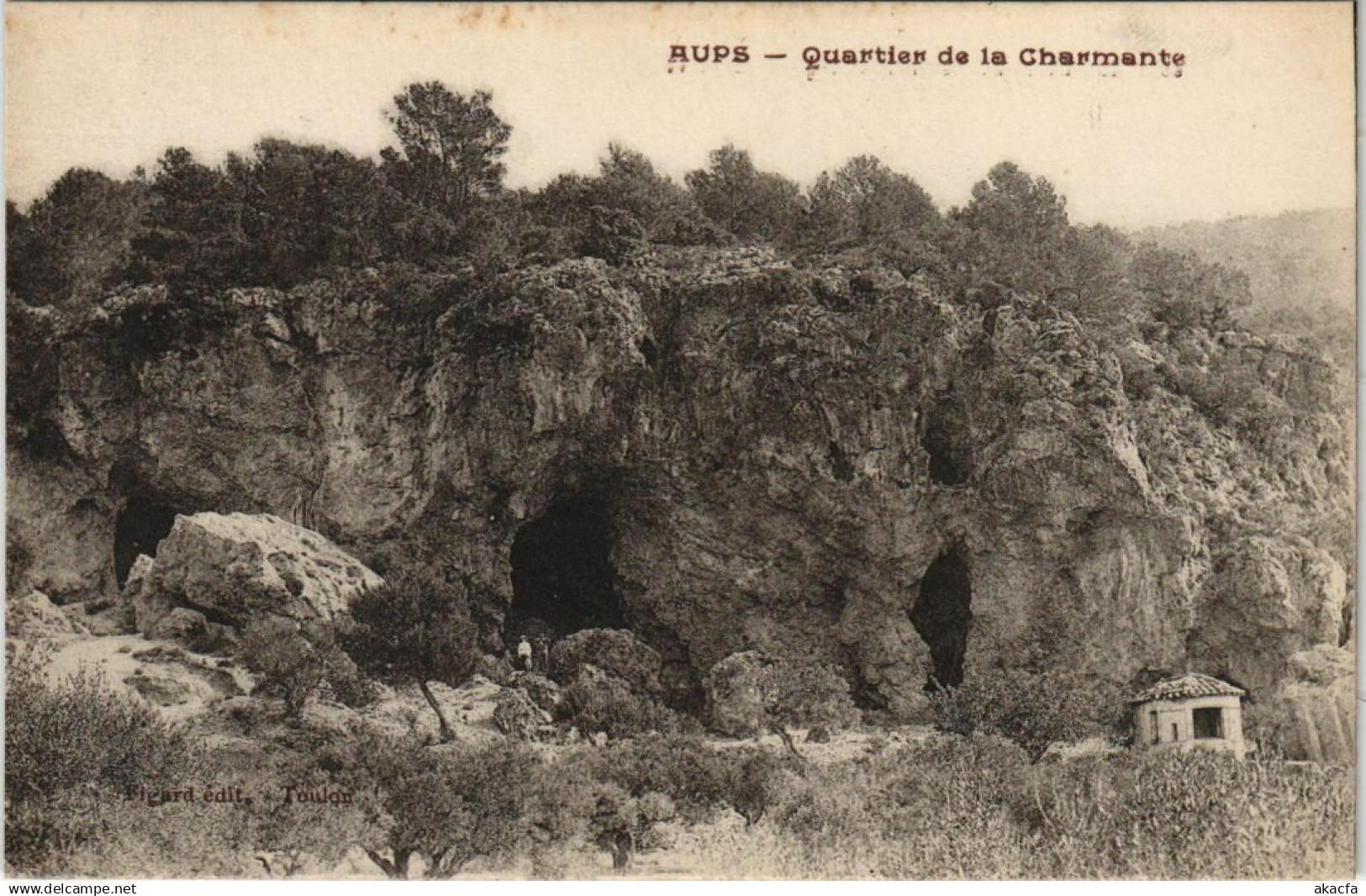 CPA AUPS Quartier de la Charmante (1113065)