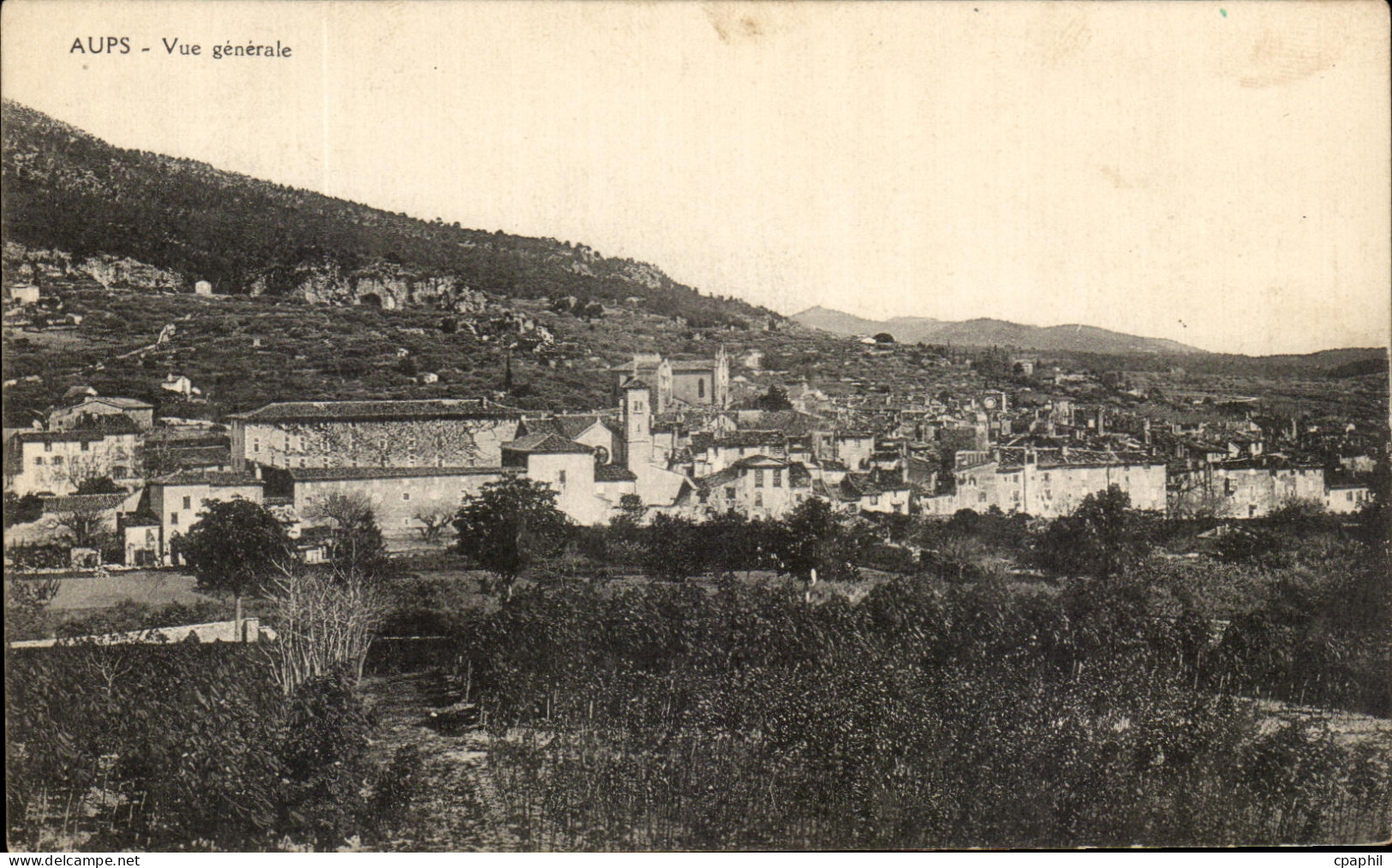 CPA Aups Vue Generale