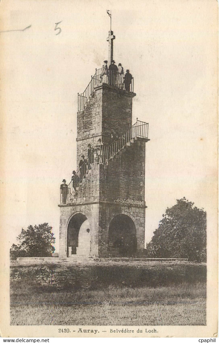 CPA Auray Belvedere du Loch