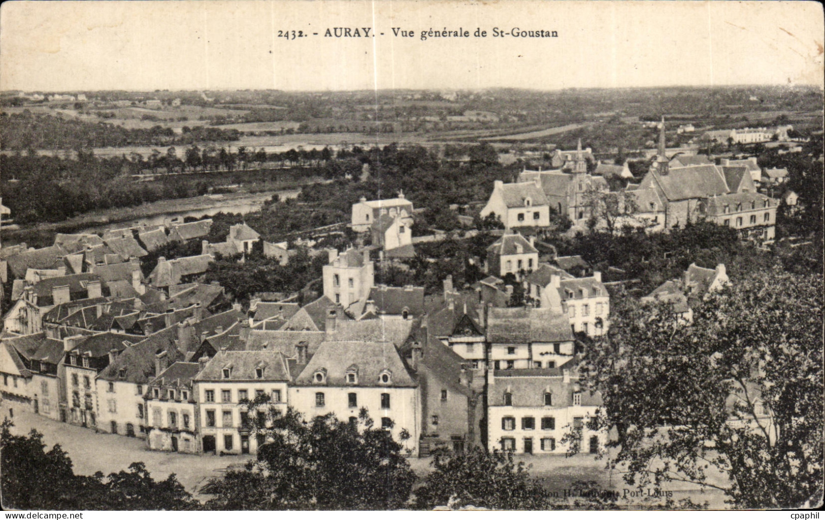 CPA Auray Vue Generale de St Goustan