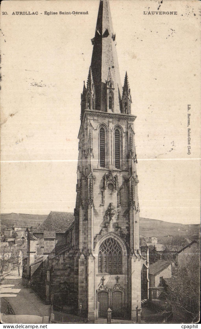 CPA Aurillac Eglise Saint Garaud