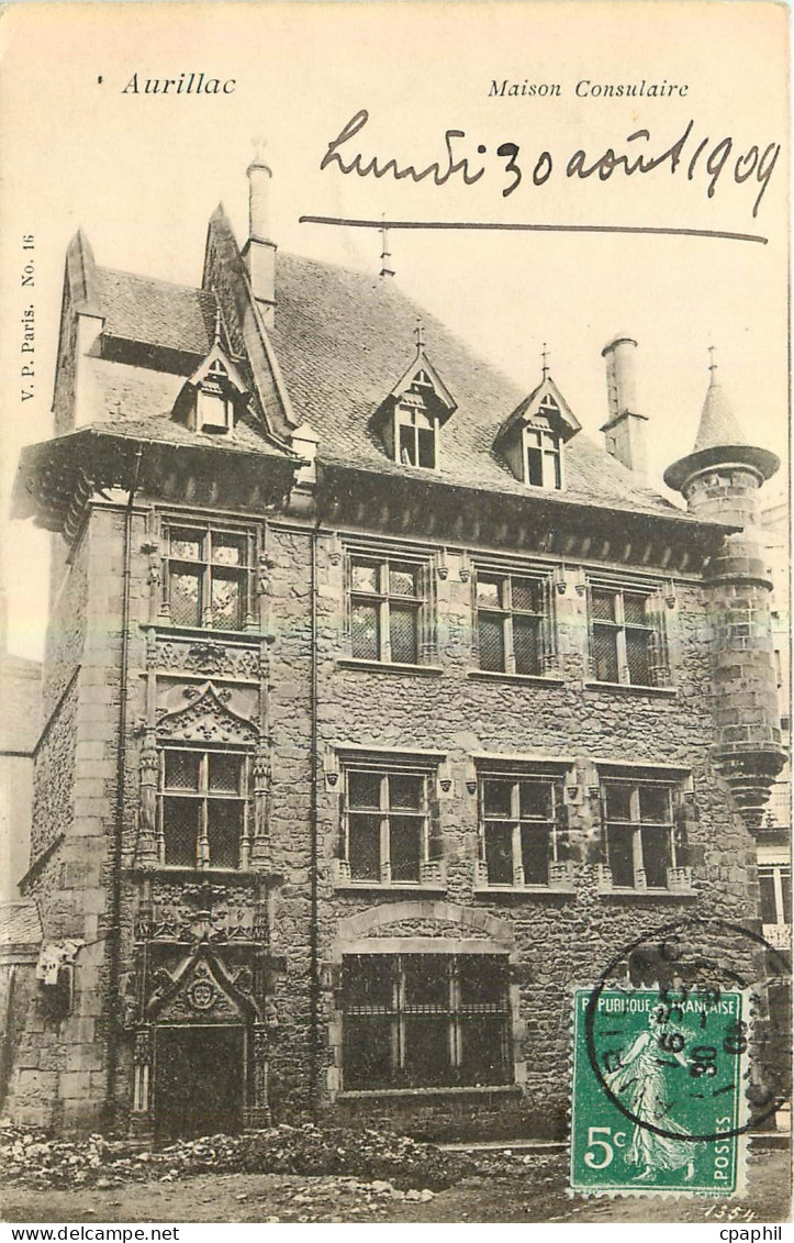 CPA Aurillac Maison Consulaire