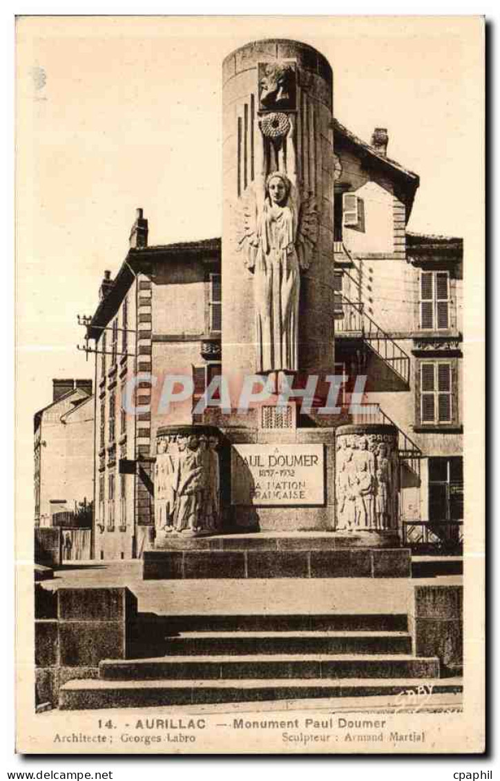 CPA Aurillac Monument Paul Doumer