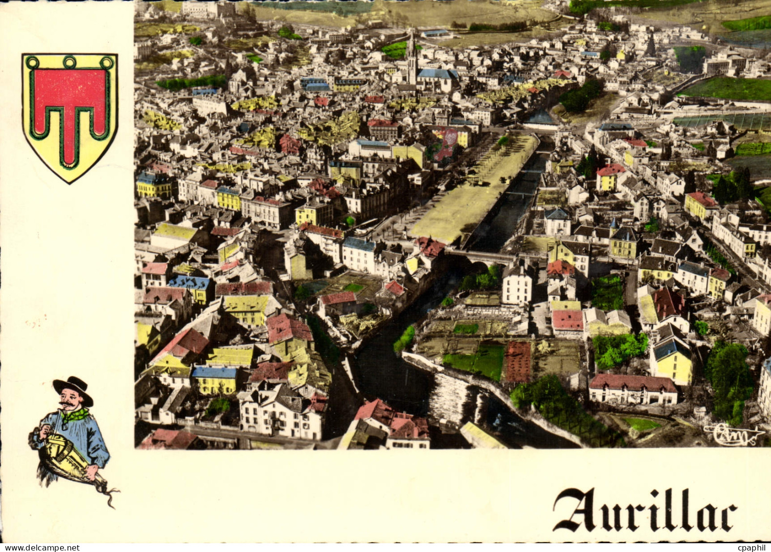 CPA Aurillac vue Aerienne