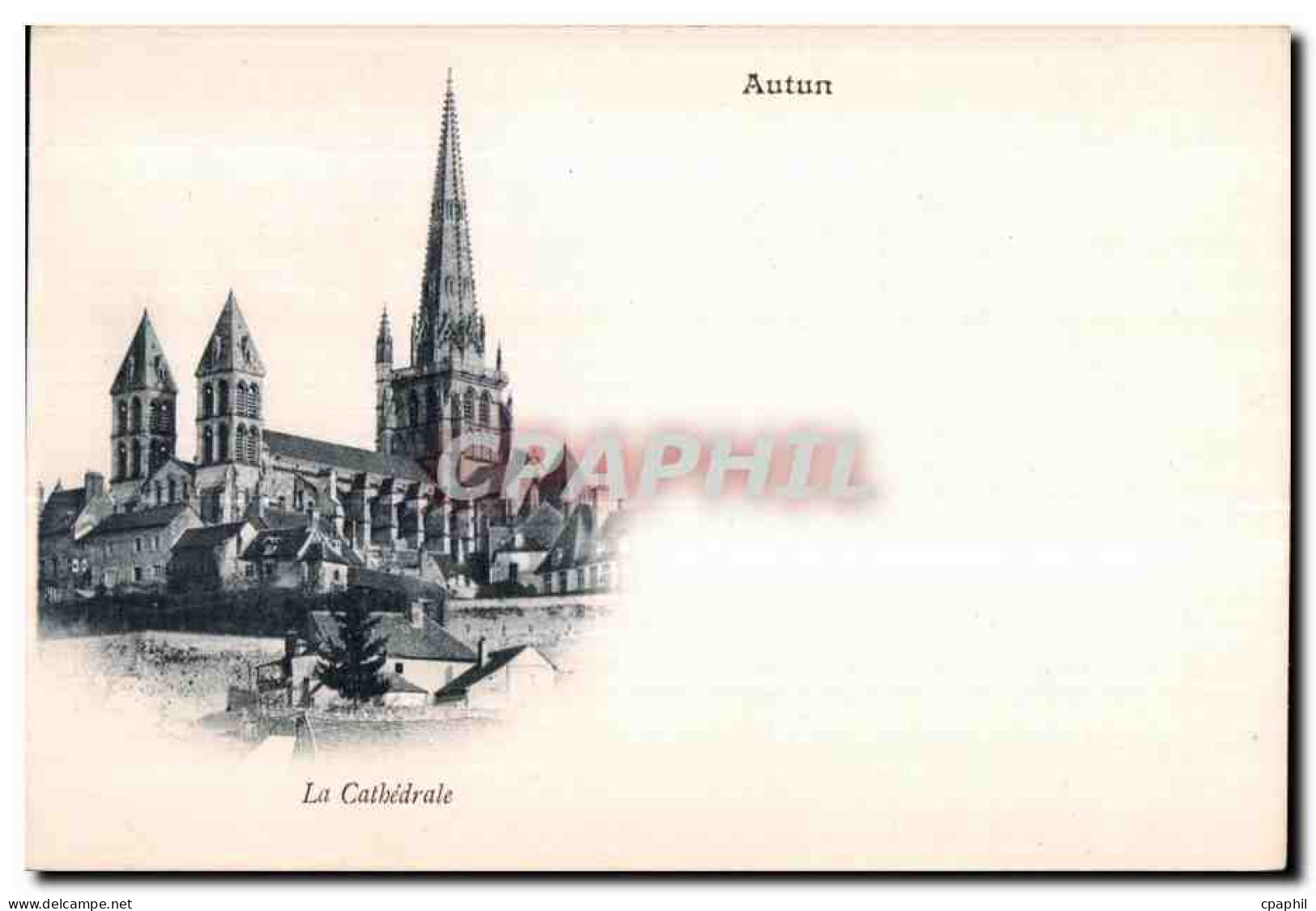 CPA Autun La Cathedrale