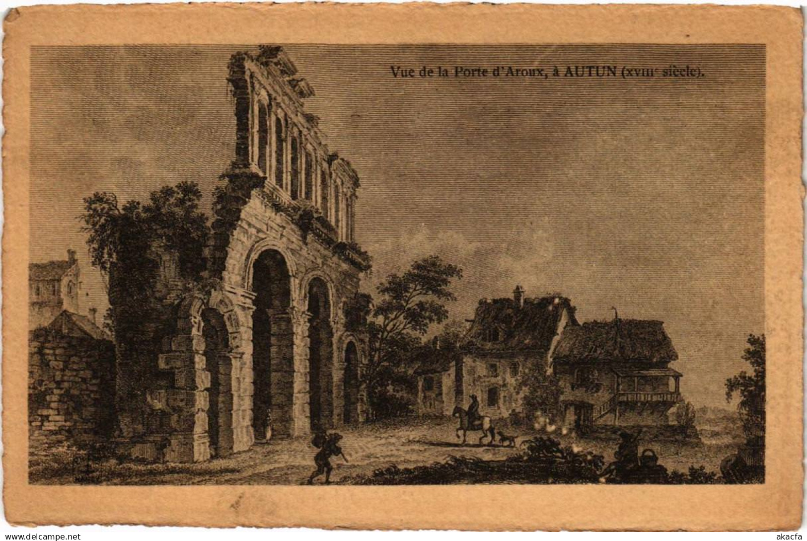 CPA AUTUN Vue de la Porte d'Arroux, a AUTUN (649481)