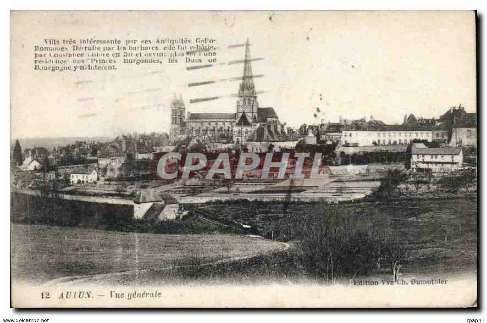 CPA Autun Vue generale