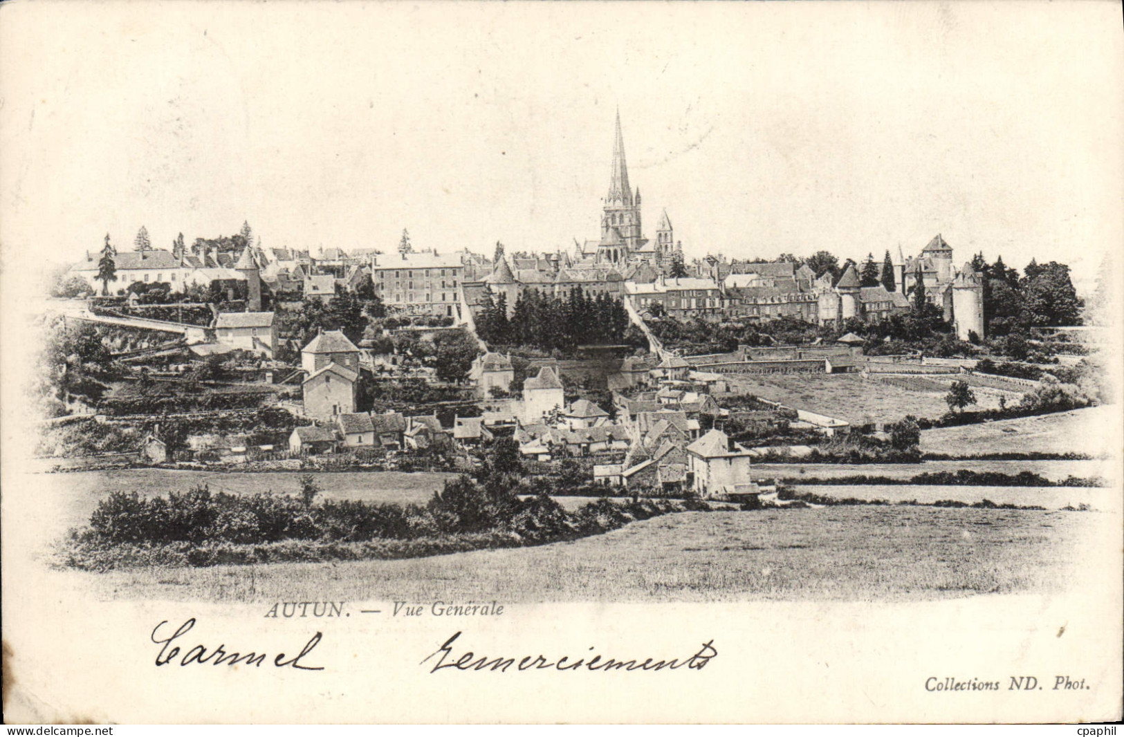 CPA Autun Vue Generale