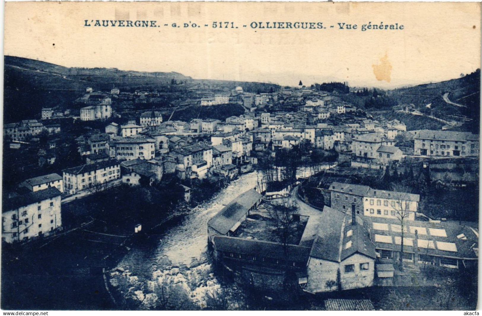 CPA Auvergne OLLIERGUES vue générale (408558)