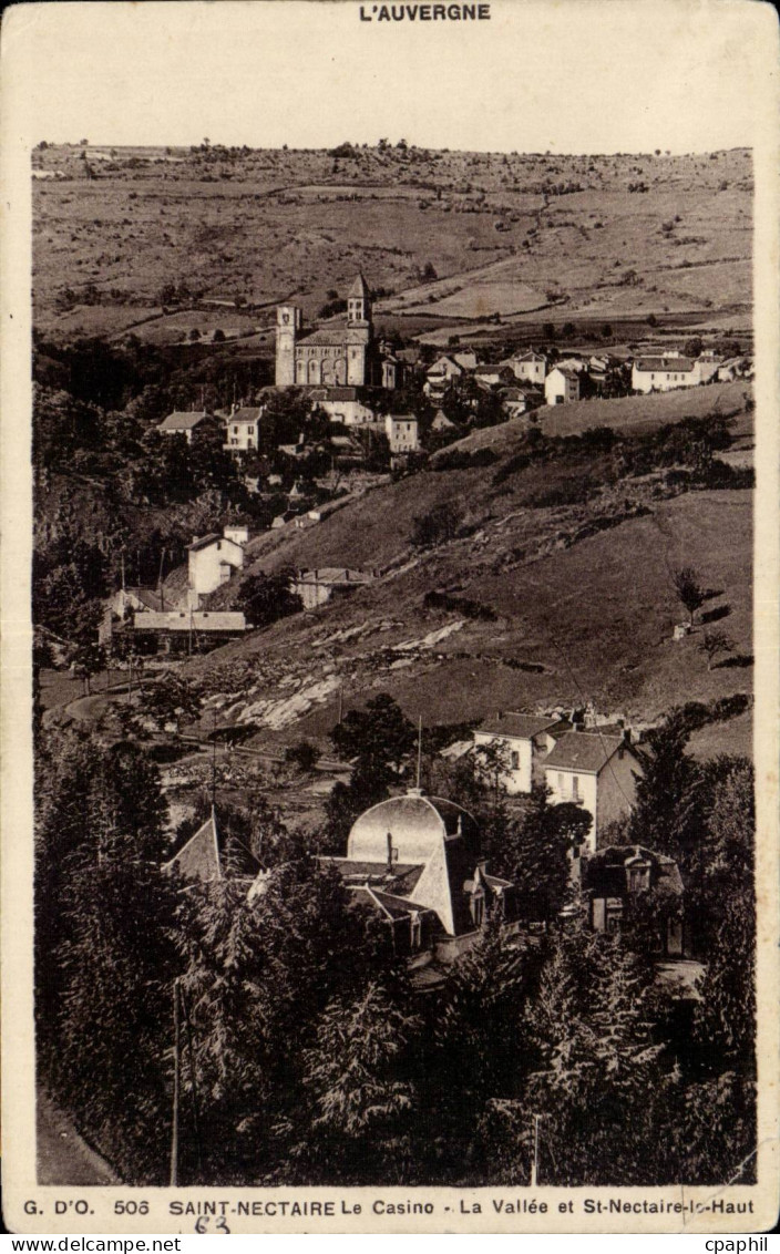 CPA Auvergne Saint Nectaire La vallee et St Nectaire le haut