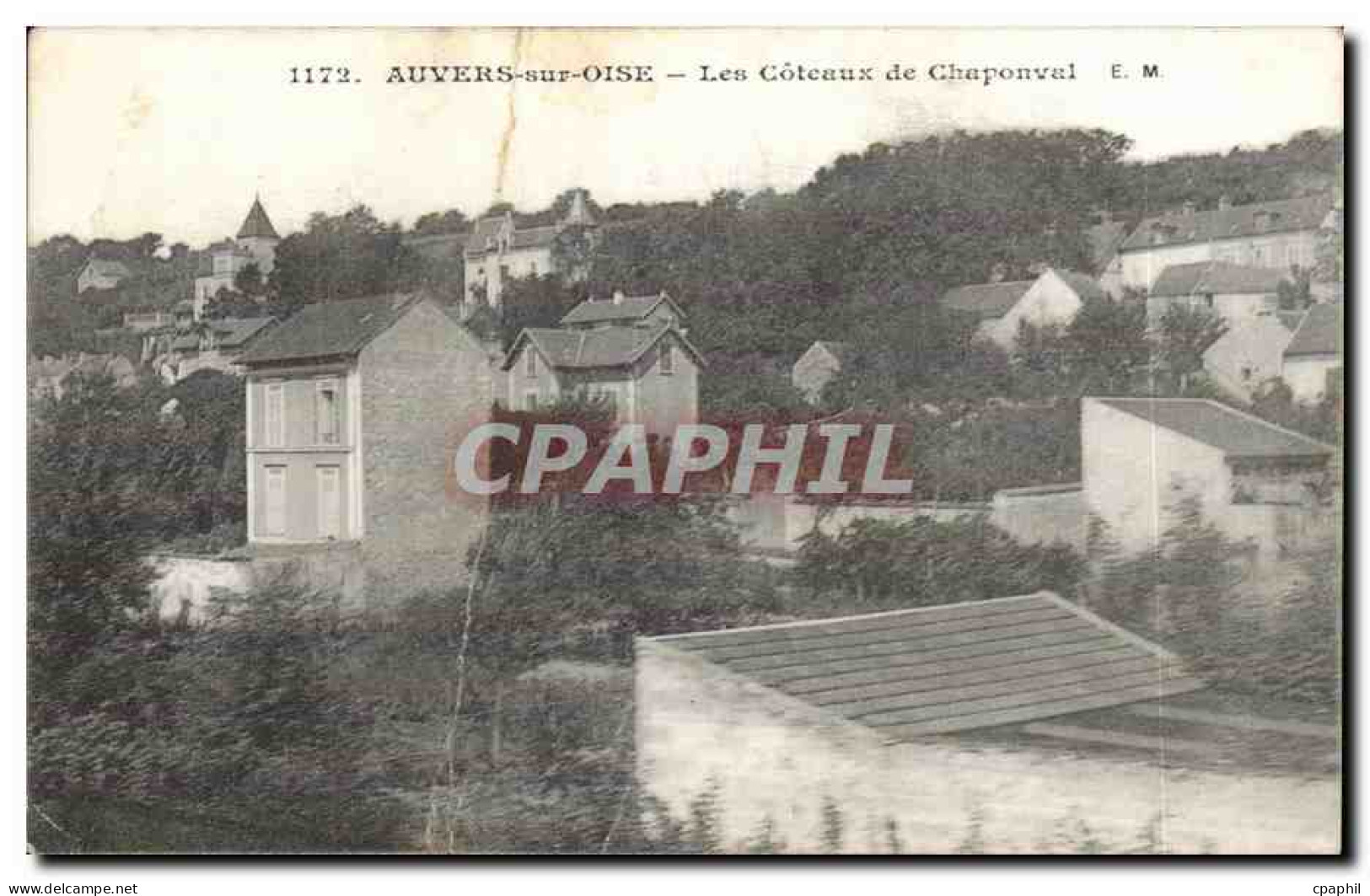 CPA Auvers sur Oise Les coteaux de Chaponval