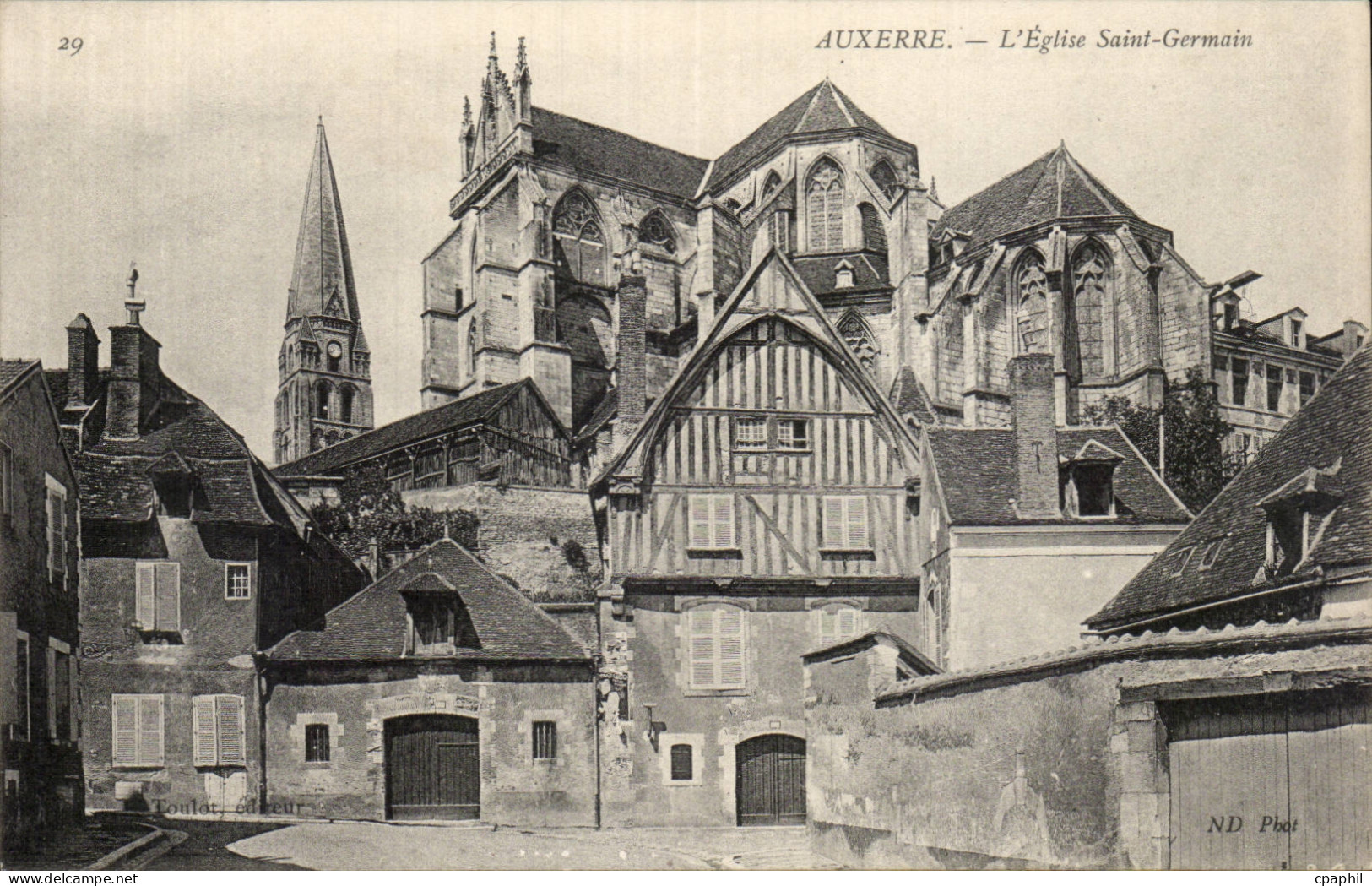CPA Auxerre Eglise Saint Germain