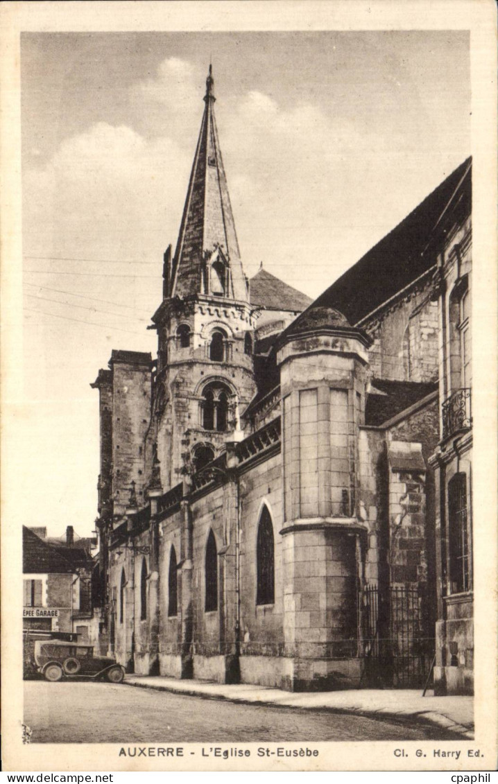 CPA Auxerre Eglise St Eusebe