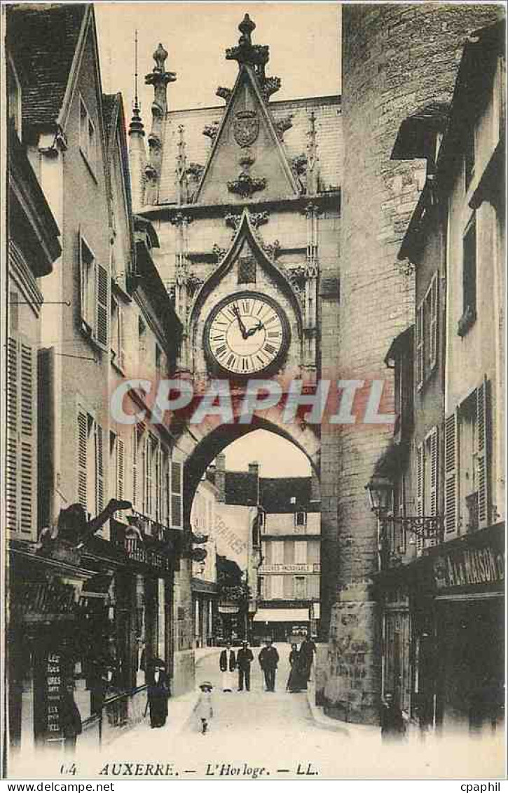 CPA Auxerre L'Horloge