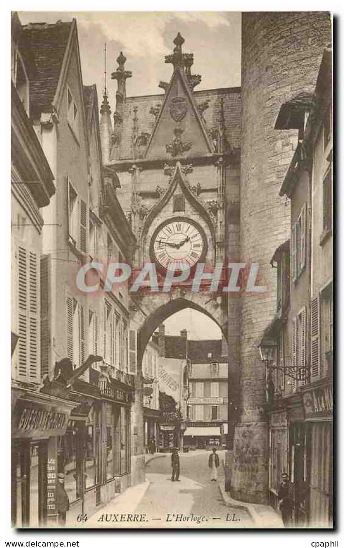 CPA Auxerre l'Horloge