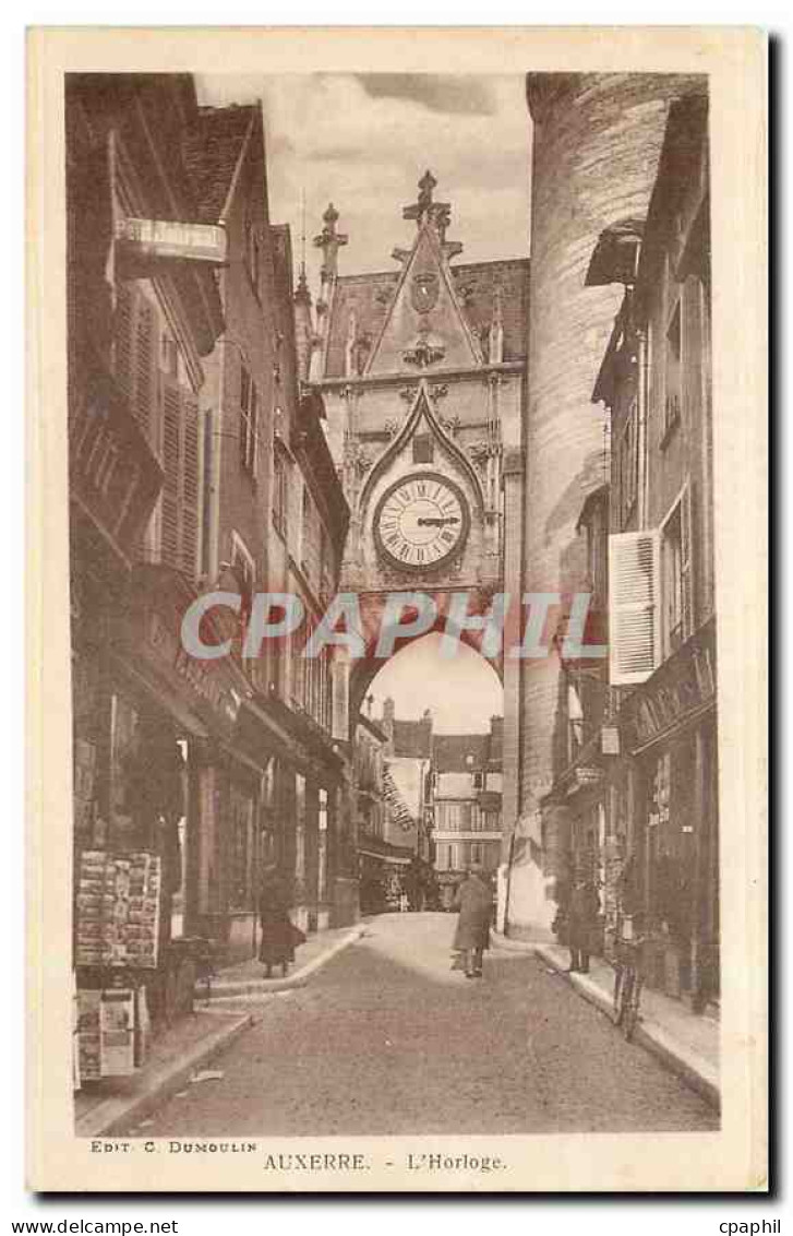 CPA Auxerre L'Horloge