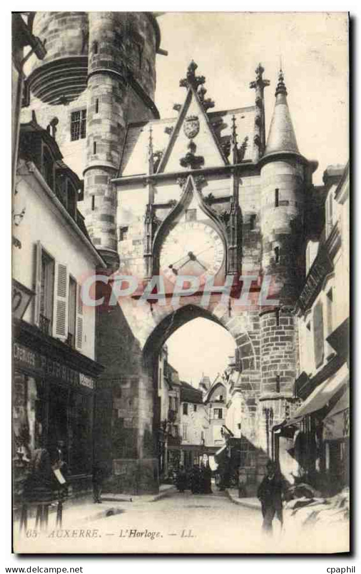 CPA Auxerre L'Horloge