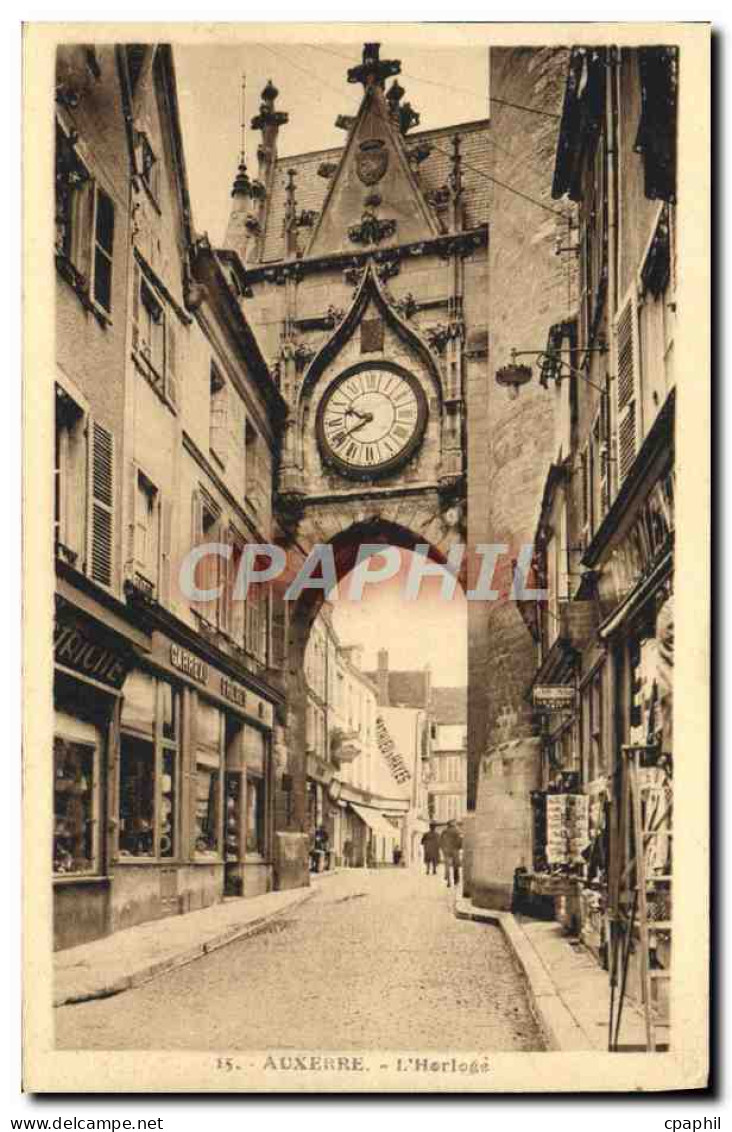 CPA Auxerre L'Horloge