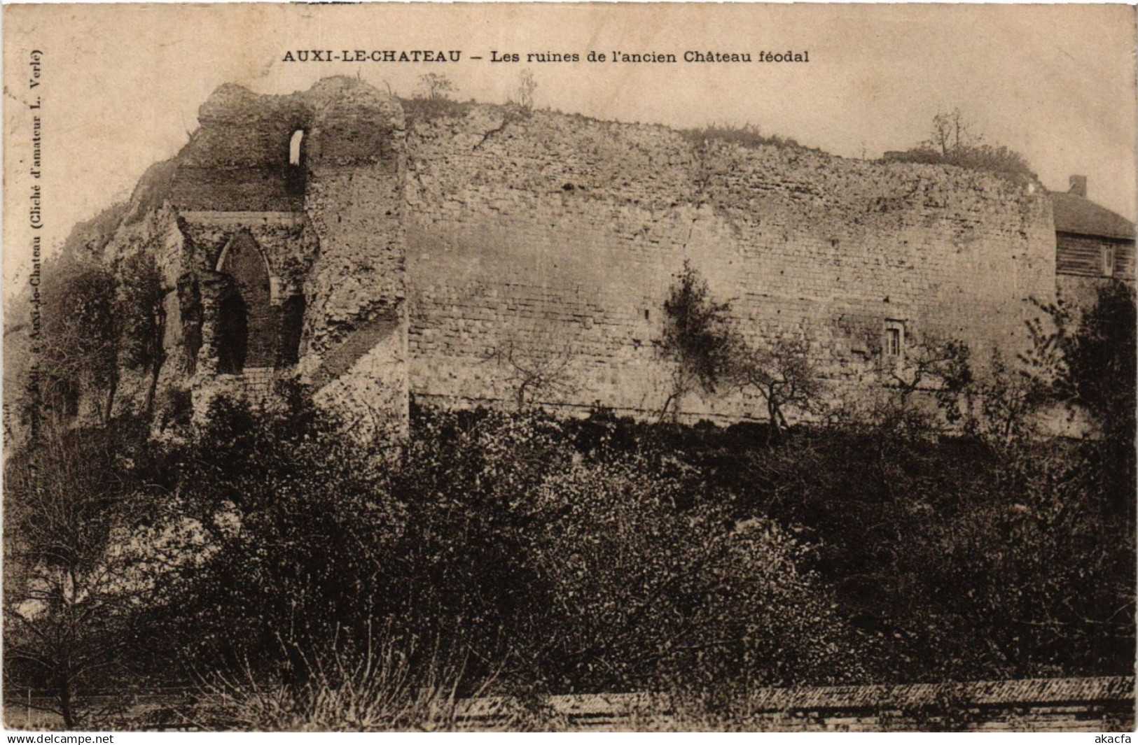 CPA AUXI-le-CHATEAU Les ruines de l'ancien Chateau féodal (414374)